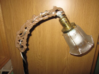 NO;28 BRIDGE LAMP CAST IRON VINTAGE ANTIQUE FLOOR LAMP