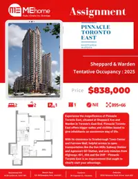 Pinnacle Assignment for Sale - Scarborough (Sheppard and Warden)