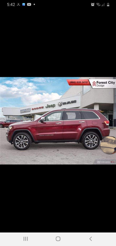 2018 Jeep Grand Cherokee . Carfax available in Cars & Trucks in Sarnia - Image 2