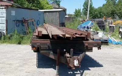 1 Beam - 12" Deep X 6" Wide X 3/16" Web Width X 1/2" Flange Width X 40'-2" Long - $450 Can flame cut...