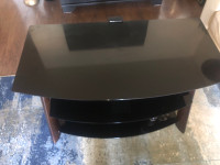 Glass tv stand for sale 