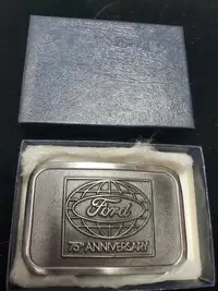 Ford 75th anniversary belt buckle 