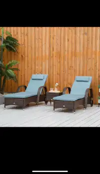 Loungers set 3 pcs