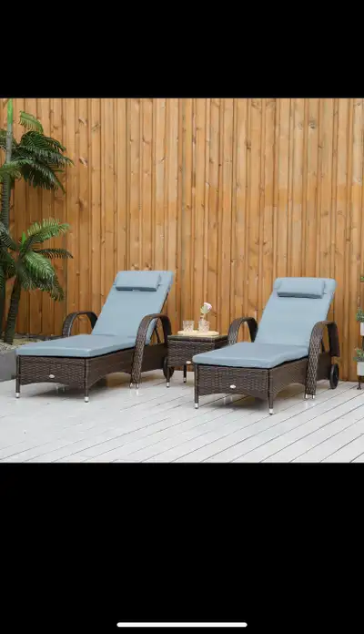 Loungers set 3 pcs, View more