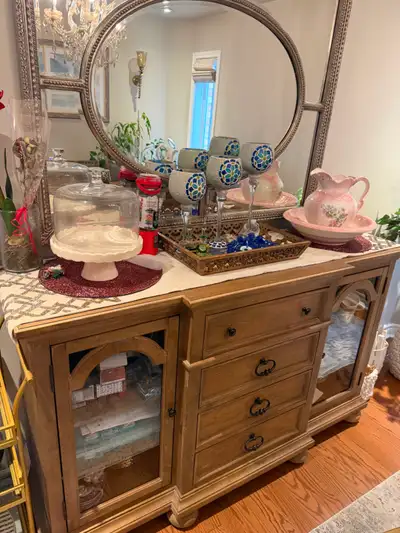 Ashley Furniture Buffet Table with Mirror, View more