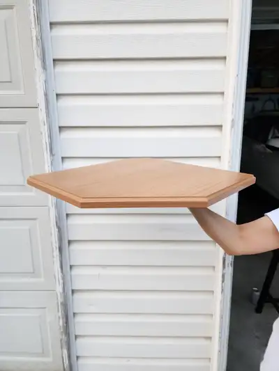 Wooden Corner Shelving (Like New), View more