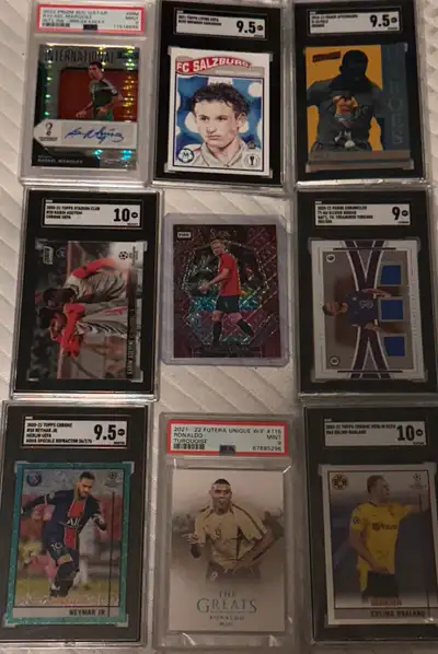 GRADED soccer cards, View more