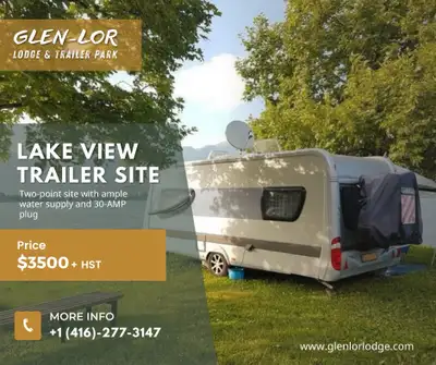 trailer site water front rental