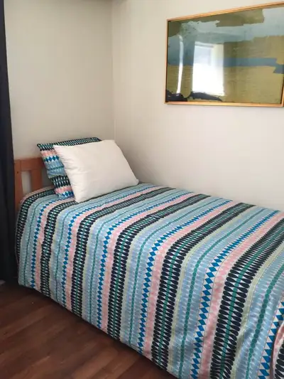 Fully furnished bedroom on the ground floor of the house. The rent includes: utilities, wireless int...
