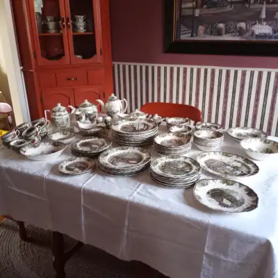 Many plates, cups, bowls, pots…see picture for full details