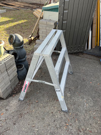 Sturdy 3 ft. Aluminum Sawhorse Ladder
