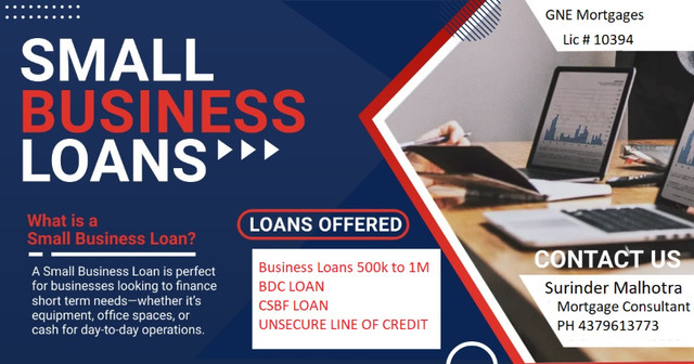 Business Loan 50k to 10M  and LOC, HELOC , Mortgage in Financial & Legal in Mississauga / Peel Region