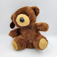Vintage Cuddle Wit Teddy Bear Brown 1989 Stuffed Animal Plush To