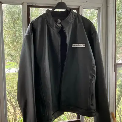 Brand New Men’s Sons of Anarchy Leather Jacket Size 3XL - Mint, View more