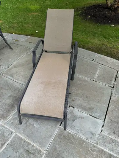 Selling a used outdoor patio recliner chair in good condition for only $50 firm