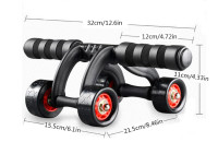 Ab Roller, 4-wheel Rebound Ab Roller Exercise Wheel