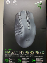 Razer Naga V2 HyperSpeed 30K DPI Bluetooth Optical Gaming Mouse