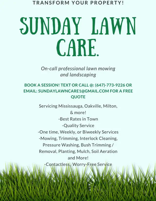Sunday Lawn Care - Landscaping services630083043036171210