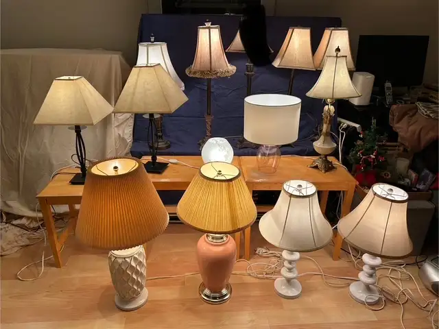 62 1/2” twisted wood floor lamp $350, Vintage + more in Indoor Lighting & Fans in Oakville / Halton Region - Image 11