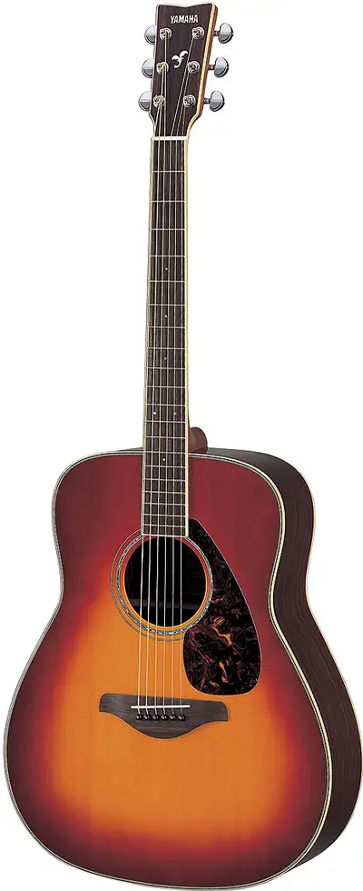 Yamaha FG730s Acoustic Solid Top Guitar Cherry W/ Gig B, View more