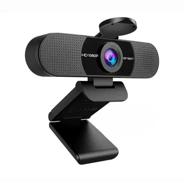 HD 1080P Webcam with Privacy Cover – Built-in Microphone in Mice, Keyboards & Webcams in Mississauga / Peel Region - Image 2