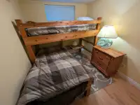 Twin Bedroom for sale - Sealy twin mattresses and solid bunk bed