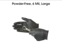 6 mil Nitrile Industrial Gloves Black/BlueFreeShippingGTA6cases