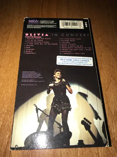 Olivia Newton-John VHS Concert Tape Olivia in Concert 78 Minutes, View more