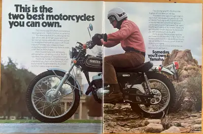 1973 Yamaha DT-3 250 Enduro Original 2 Pg Ad, View more