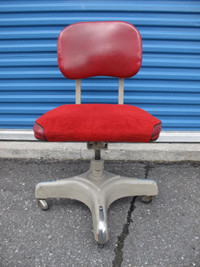 Industrial tanker metal upholstered swivel office task chair mcm