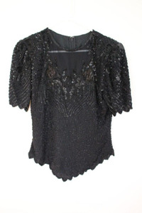 Pure Silk Beaded Dress Top