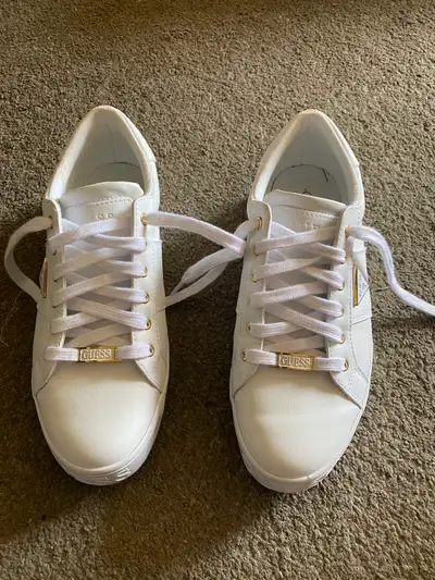 White leather guess running shoes, View more