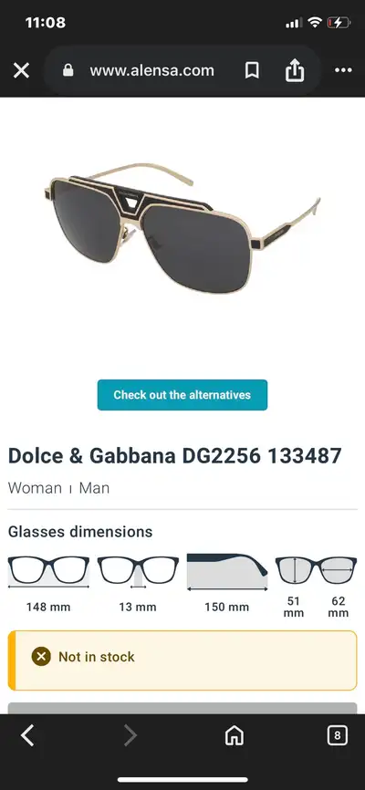 brand new dolce men’s sunglasses , View more