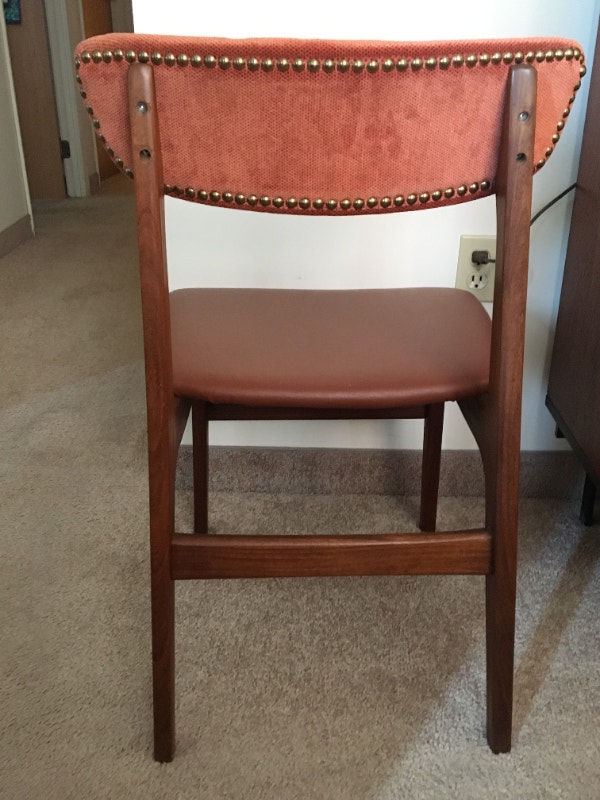 VINTAGE MID CENTURY MODERN TEAK DINING ROOM TABLE & CHAIRS Dining