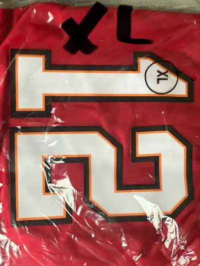 Buccaneers Tom Brady #12 Replica Jersey – XL – Red – $50, View more