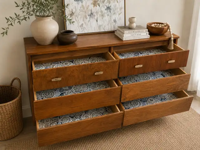 ✨ Vintage Restored MCM Wood Dresser in Dressers & Wardrobes in Oshawa / Durham Region - Image 4