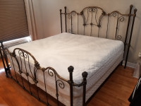 King Size cast iron bed