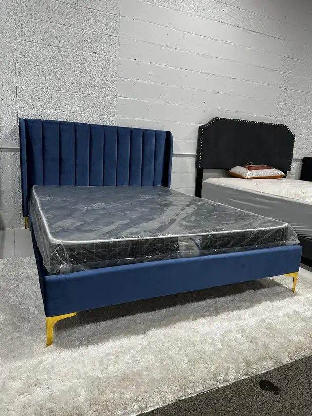 Premium Velvet Bed Frame Herman - Double / Queen / King - Sale in Beds & Mattresses in Mississauga / Peel Region - Image 6