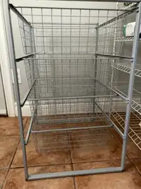 IKEA 4-drawer wire basket storage unit, $50