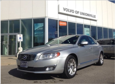 Silver Grey 2015 Volvo S80 – T5 with heated steering wheel