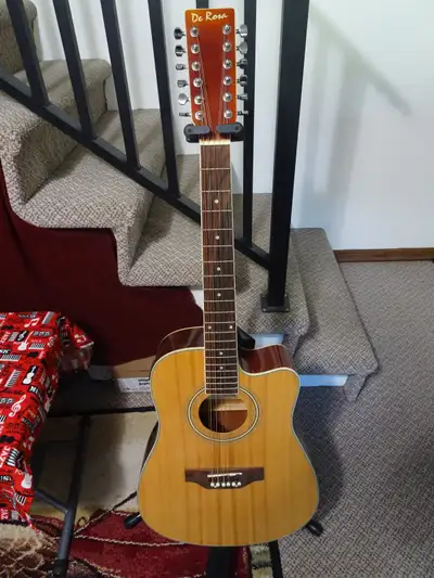 DE ROSA 12 STRING ACOUSTIC/ELECTRIC GUITAR, View more
