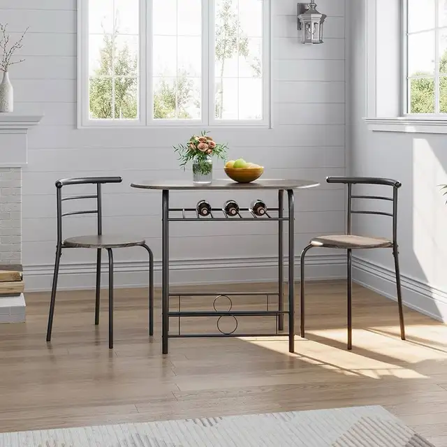 3-Piece Dining Table Set, Kitchen Table & Chair Sets for 2, Comp in Dining Tables & Sets in Markham / York Region - Image 3