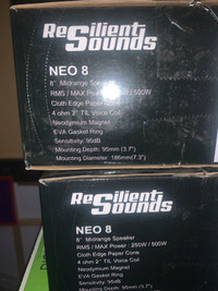 Resilent Sound 8inch speakers