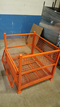 USED WIRE MESH CONTAINERS. WIRE MESH BINS IN EXCELLENT CONDITION