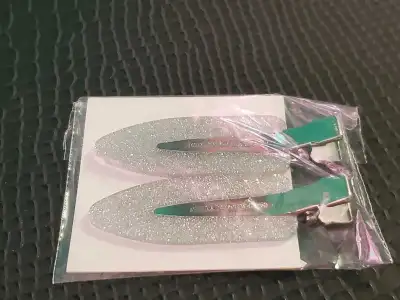Pair of Silver Glitter Hair Clips (Sephora holiday set item), View more