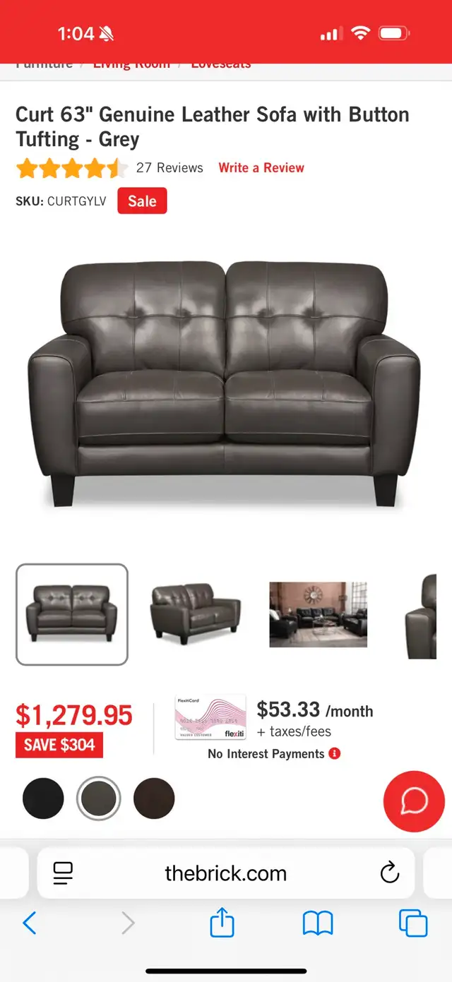 grey leather loveseat 62863736918913123