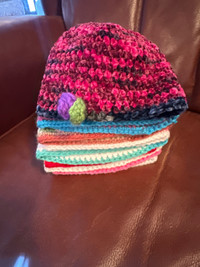Crocheted baby hats