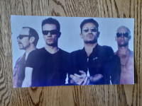 U2 COLOR PHOTO 6 1/4 X 10 3/4 INCHES SUPER RARE!!