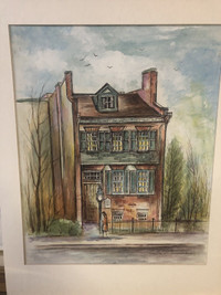 Louis Dobry Watercolour Painting - Mackenzie House