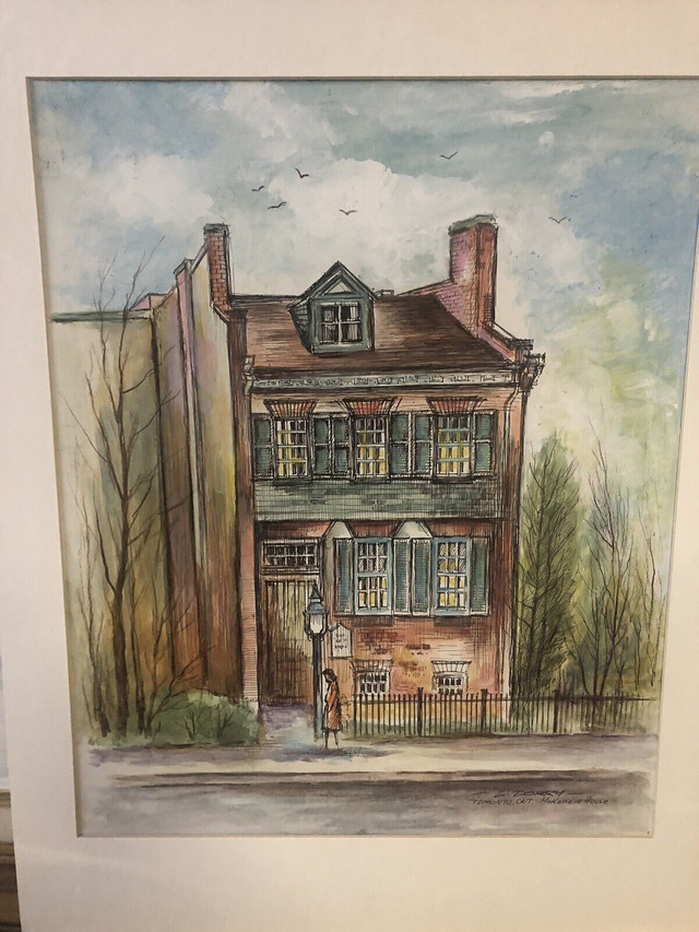Louis Dobry Watercolour Painting - Mackenzie House in Arts & Collectibles in Markham / York Region